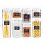 7 PC Set Kitchen Organization Canister Cereal Snack Transparent Pantry organization set Airtight Storage Container