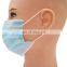 Disposable face mask medical use 3-ply white list