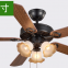 Retro Five Leaf Strong Wind Bedroom Lamp/Ceiling fan lamp/woodiness