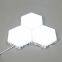 Pack of 3 pcs LED Touch Creative Honeycomb Lights crystal Wall Lamp Modular Assembly Quantum modern bedroom Hotel Lamps