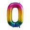 40 Inch Gradient Rainbow Number Balloons 0-9 Giant Foil Balloon Birthday Party Decorations Figures Globos Wedding Party Decorate