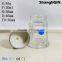 20ml Round Glass Jars Spice Bottle With Silver Plastic Cap