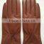 ladies red brown hotsale thin leather hand gloves