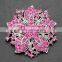 Women Lady Fashion Rhinestone Crystal Flower Wedding Bridal Bouquet Brooch Pins