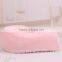 Personalized molded memory foam u shape neck pillow with cream inner cover