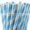 Black white artificial style bar supply paper drinking straw