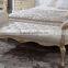 French style luxury bedroom furniture set white wedding bed