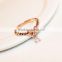 2015 Fancy Rose Gold Plated Bow Rings