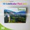 Full Color Printed PET 3D Lenticular plastic postcards with cartoon