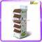 Face mask corrugated floor display stand for supermarket