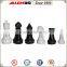 14" black and white chess set, poly resin chess set, giant chess pieces