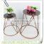 KZ160238 Luxury 3-tier Metal Indoor Marble Top Flower/pot/Plant Stand