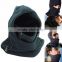 New Double Layers Thicken Warm Full Face Cover Winter Ski Mask Beanie Cs Hat Black