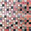 Newest design of metal mix glass mosaic tile decorative wall YX-002.
