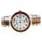 Trade assurance china factory wholesale luxury quartz watch red wood bezel wristwatch stainless steel vogue watch