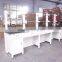 Commercial use experiment furniture stainless steel lab wall bench
