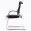 high quality chrome legged chair with leather cover