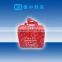 Fresh red color woven bag for cooler keeping for frozen food delivery packaging