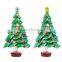 China manufacturer wholesale zinc alloy rhinestone enamel christmas pine tree brooch