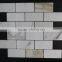 Calacatta gold free pattern mosaic on back mesh