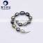 high quality fashionable genuine black pearl bracelet for men bracelet pearls with 925 silver clasp