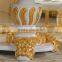 Gothic furniture- Handwork Gilding golden foil royalty dining table-french provincial furniture dining table                        
                                                Quality Choice