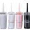 England Style Plain Plastic Toilet Brush Set Toilet Brush Holder