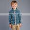 DK0142 dave bella 2015 autumn boys boutique shirt children's clothes boys grid shirt kids fashionable shirt boys cotton blouse