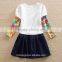 4-8y (h5926) Neat brand Girls clothes wholesale autumn children dresses hot selling kids frocks casual dresses
