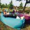 happy life products sunbathing fabric banana sleeping bag fast filling waterproof inflatable air sofa