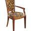 classic restaurant armchairs, wooden armchairs fabric covered HDAC957