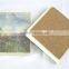 Eco-friendly bar absorbent stone coaster with mdf cork
