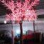 led solar and crystal decoration outdoor lighted trees