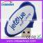 Oval shaped usb 32 gb pendrive with custom epoxy or dooming logo