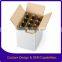 Wine glass bottle packaging boxes with deviders