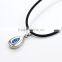 Noproblem D19 FDA power tourmaline germanium crystal scalar energy blue zircon pendant necklace