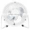 High velocity USB 4 inch metal 5V desk fan with 3 aluminum blades