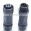 M12 2P/3P/4P/5P/6P/7P/8P male female waterproof cable connector