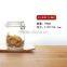 1L Recycled airtight Round shape glass jar with metal clip top lid for kitchen and food