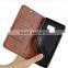 High quality sheepskin texture flip wallet case cover for samsung galaxy note 7