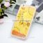 2016 hot selling liquid printed clear case for iPhone6