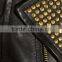 BKL GOTH Black Leather MOTORCYCLE Jacket with STUDS