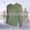 Round neck warm high quality outdoor sweater army pullover with wool/nylon