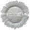 Wholesale Hot Events Decoration and Rental Orange Glass Wedding Charger Plate