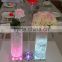 Square shape sliver 4 inch led glass vase light base China wholesale led light base for wedding/party decoration
