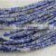 4*14mm natural cylinder Sodalite loose strand beads