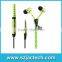 In-ear Metal Bass Zipper Earphone Sports Music Wired Earbud Headset With MIC