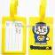 Animation Funny Custom Shape Travel Bag Tag Soft PVC Luggage Tag