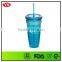 20 oz bpa free wholesale double wall acrylic tumblers with straw