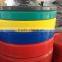 colorful rubber bumper plate